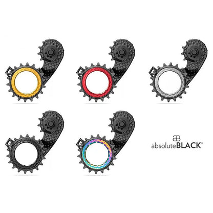 AbsoluteBlack HOLLOWcage® OSPW 超大後導輪組 for Shimano 12s